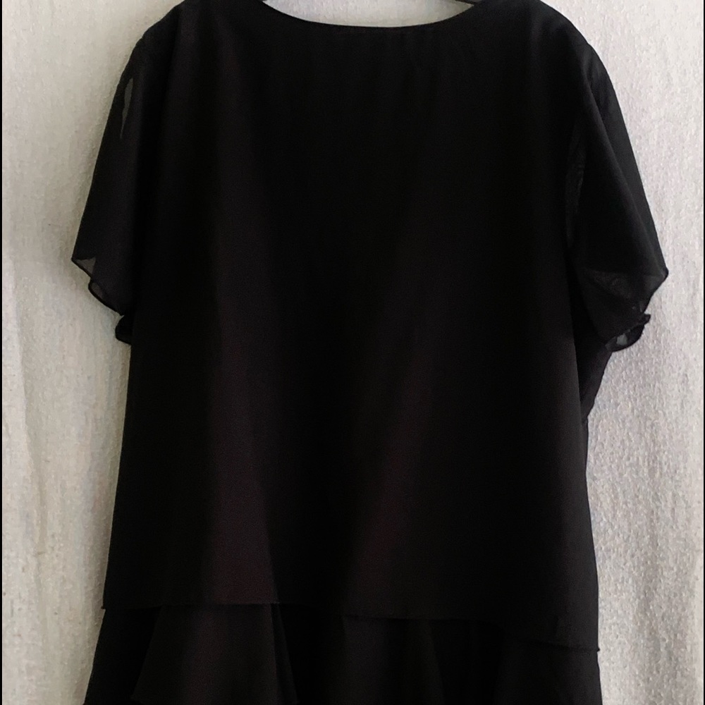 Black Tunic with Ruffle - Picture 4 of 5